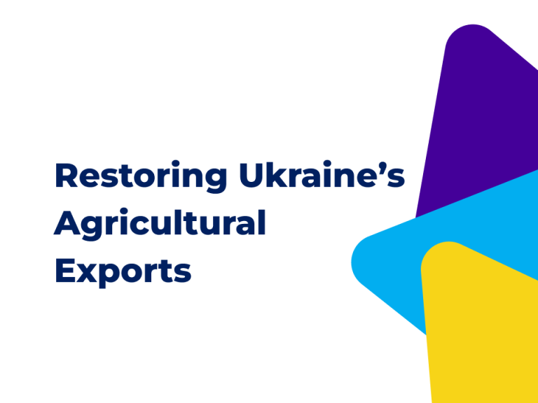 Restoring and adapting Ukraine’s export infrastructure for agriculture