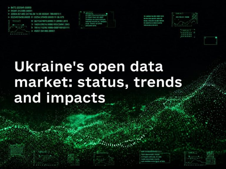 Ukraine’s open data market: status, trends and impacts
