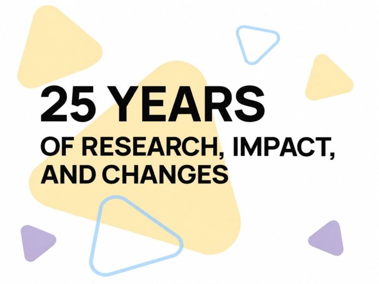 25 years of research, impact, and changes