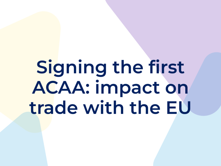 Signing the first ACAA: impact on trade with the EU